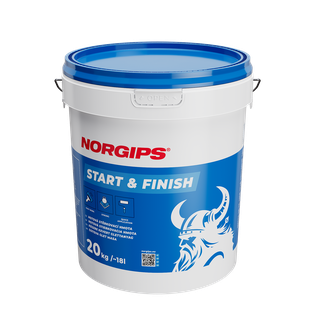 Norgips StartandFinish 20kg Export 1 OK small.png, NORGIPS termékek megújult csomagolásban!