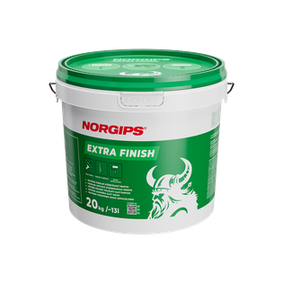 Norgips ExtraFinish 20kg Export OK small.png, NORGIPS termékek megújult csomagolásban!