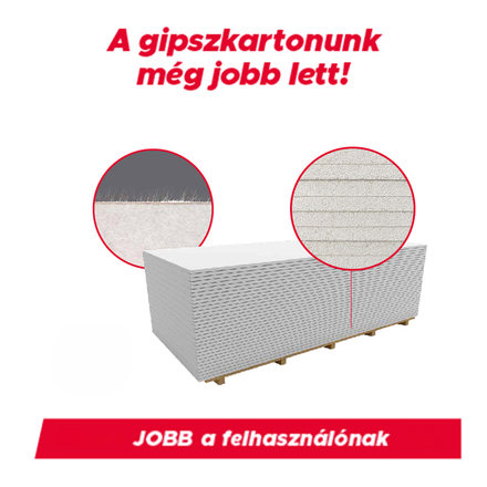 A gipszkartonunk még jobb lett!